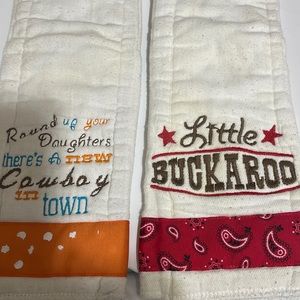 🍄Handmade burp cloths🍁